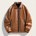 Men’s Zip-Up Jacket – Collared Design, Long Sleeves