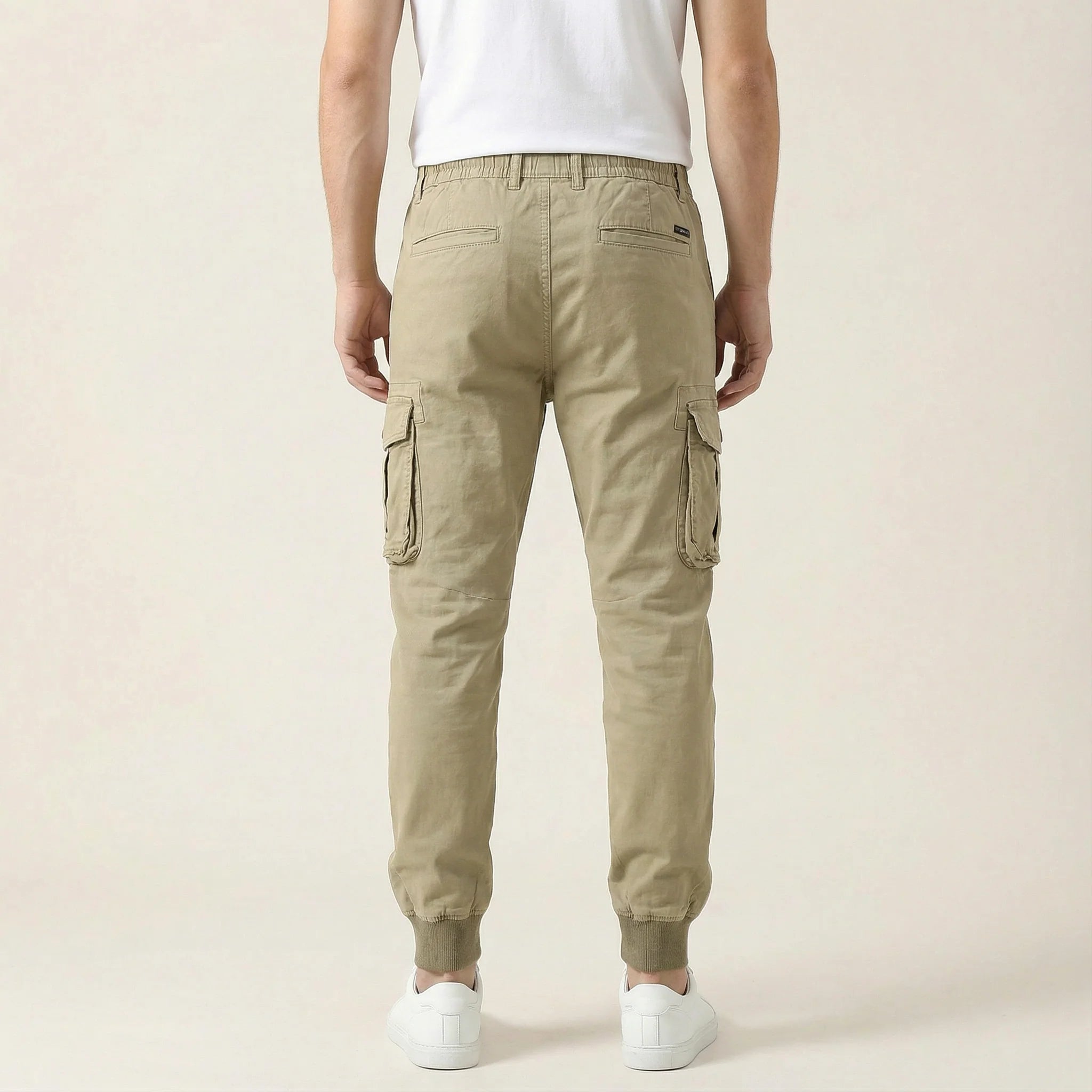 Men’s Cargo Jogger Pants – Cuffed Ankles, Multiple Pockets