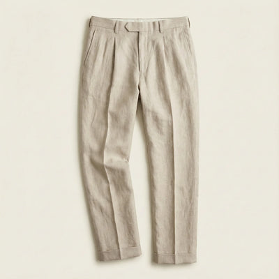 Men’s Relaxed-Fit Trousers – Straight Leg, Full-Length Design