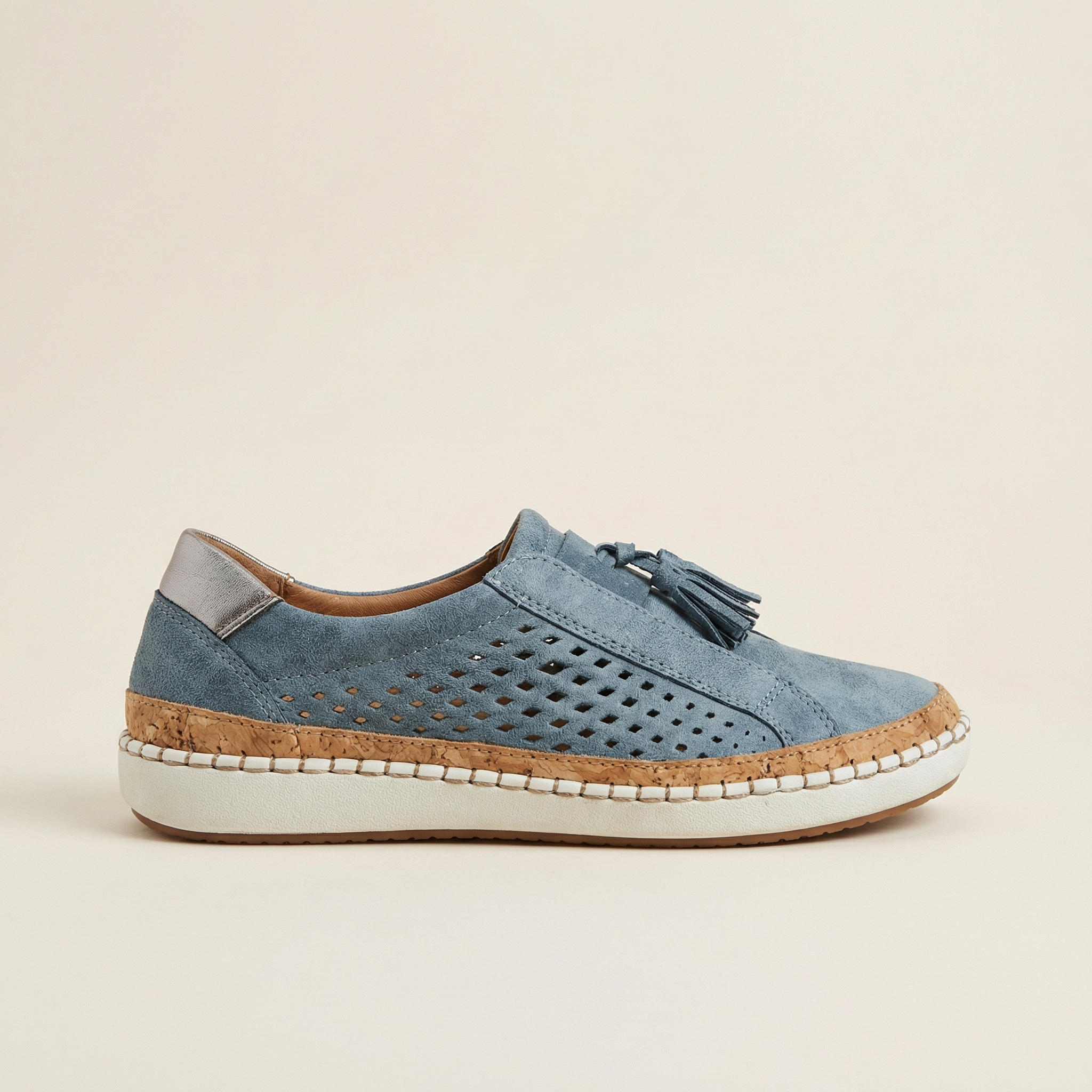 Women’s Slip-On Shoes – Perforated Upper Design