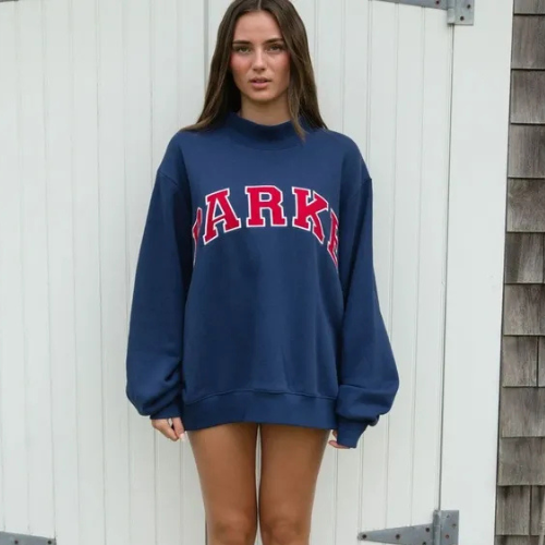 Marlowe | Vintage Varsity Oversized Sweatshirt